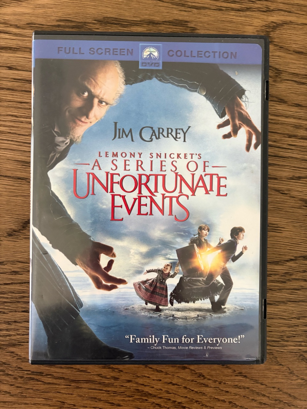 A Series of Unfortunate Events DVD - Blue Cover with Red Title